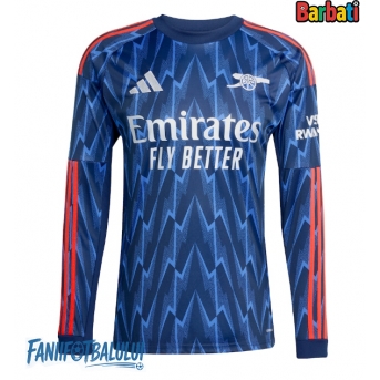 Arsenal Tricou Fotbal Replică 2025-26 Barbati Deplasare Mâneci Lungi